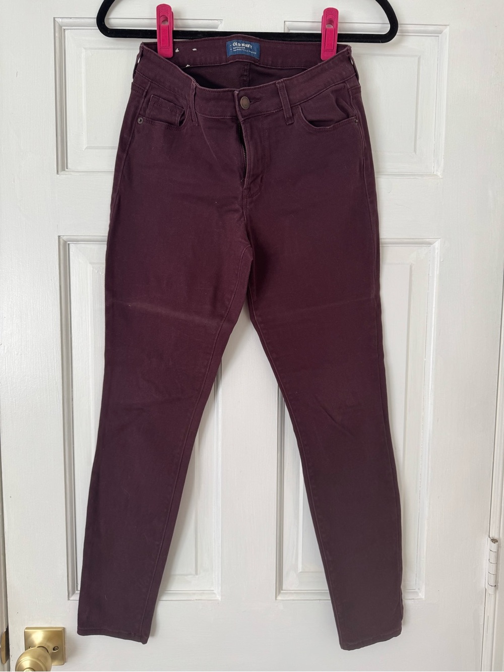 GAP Women's Deep Plum Skinny Jeans